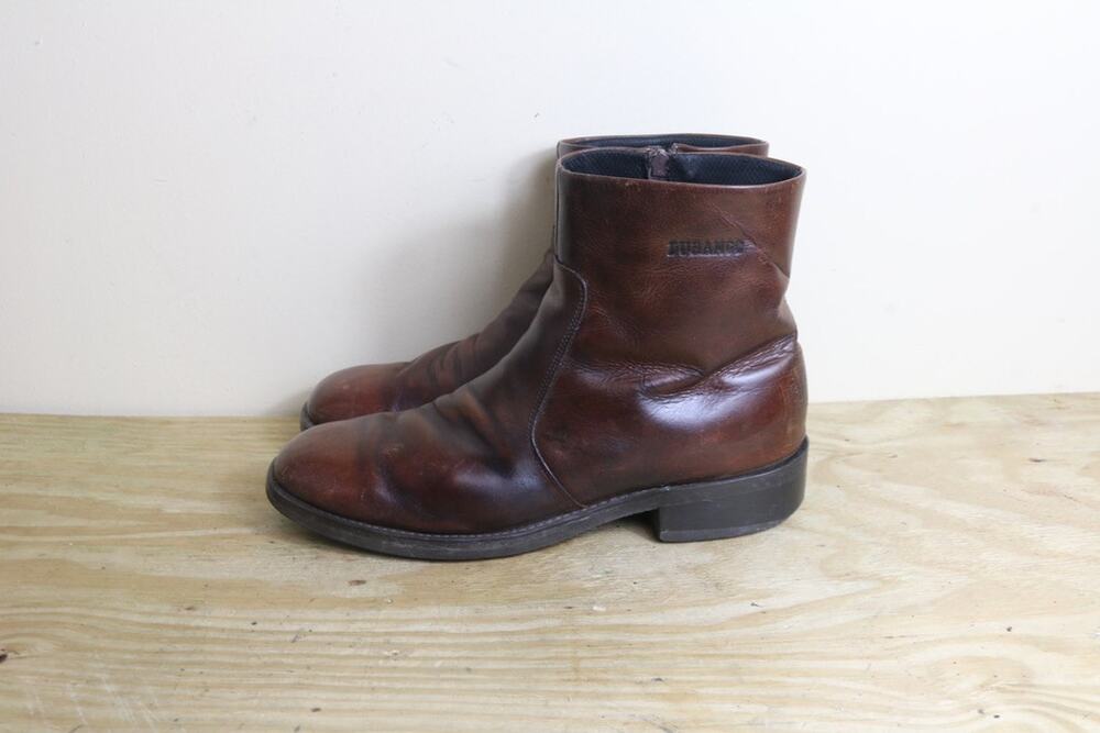Durango Boots Mens Brown 12D Ankle Motorcyle Biker Western Shoes